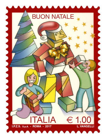 Normal Italian Christmas stamp 2017